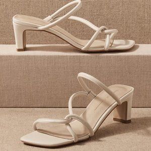 Intentionally Blank Willow Cream White Sandals 5 35 Reformation BHLDN
